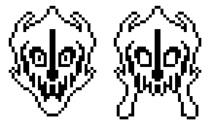 undertale mini gaster blaster