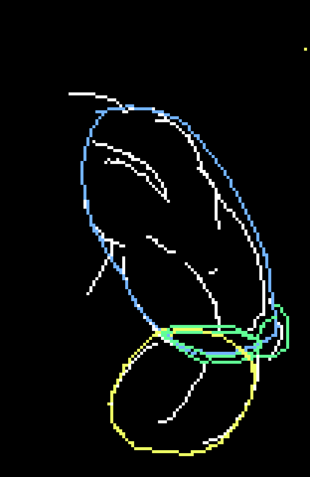[e2175b] Think of them as a long oval, smaller intersection, and smaller circle / oval
