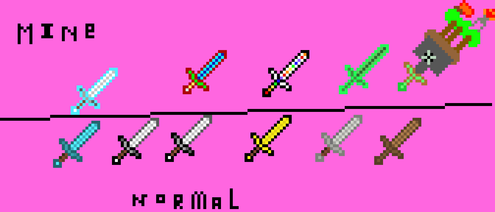 [9664c4] The Minecraft Pixel Swords