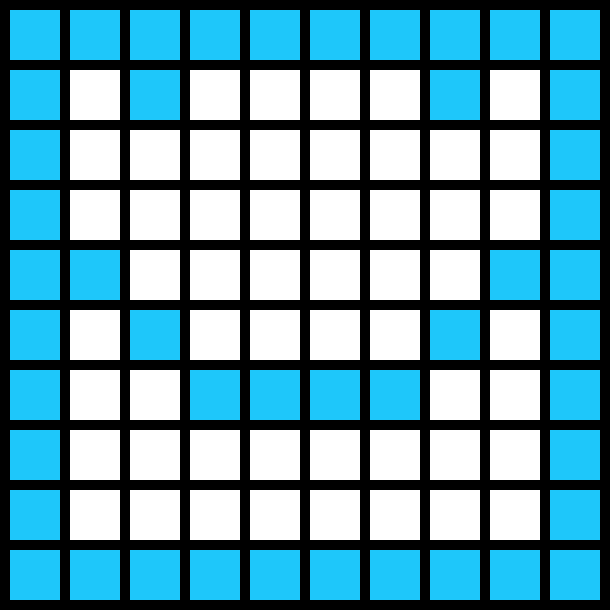 [9d6538] 10x10 grid