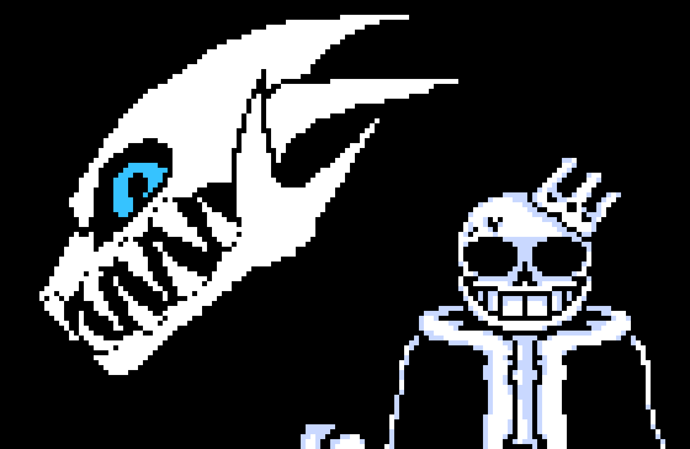 [214f23] Also Lil update to the sans I made last night, I wanted to make a gaster blaster for em