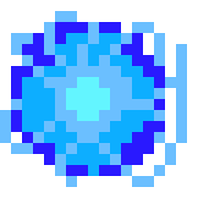 [34cdb1] blue fire ball
