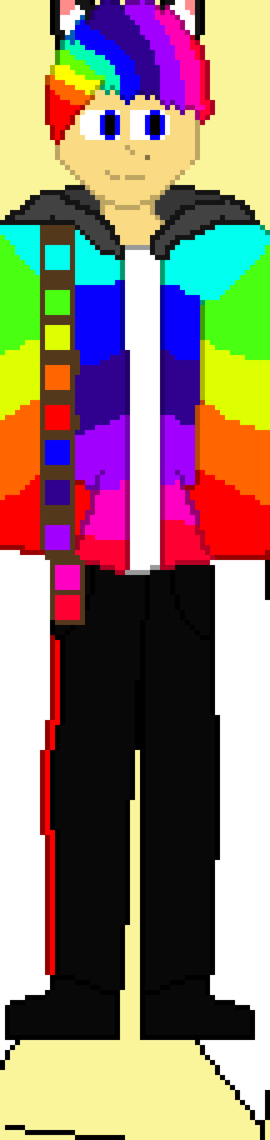 Can somebody give me a few ideas on what else to add on this sprite(idk what to add)-rainbowfox2011
