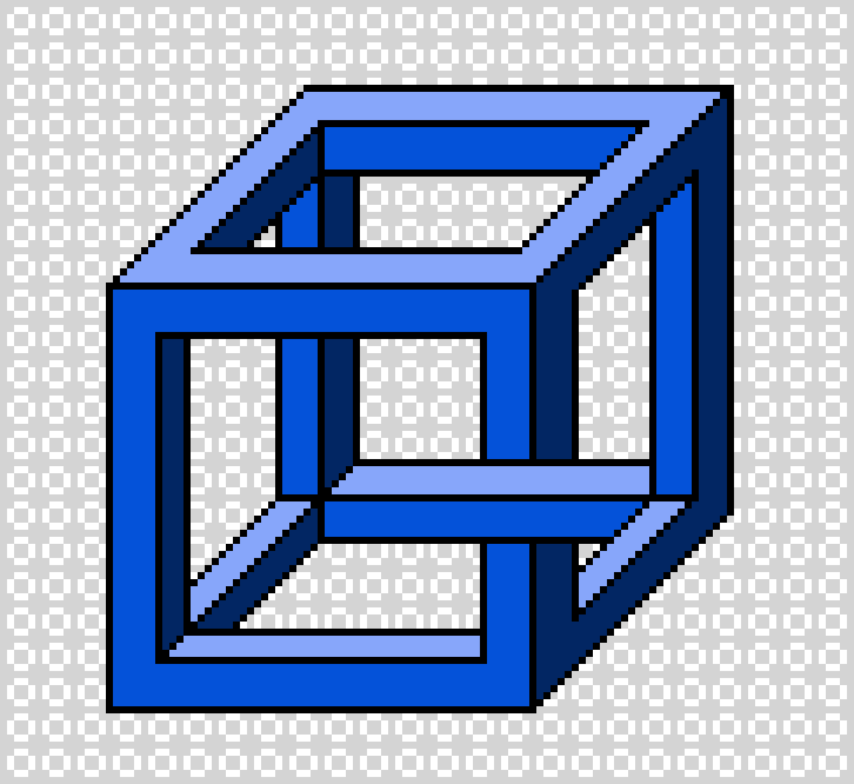 [9664c4] Impossible Cube, by Tiago Hands.
