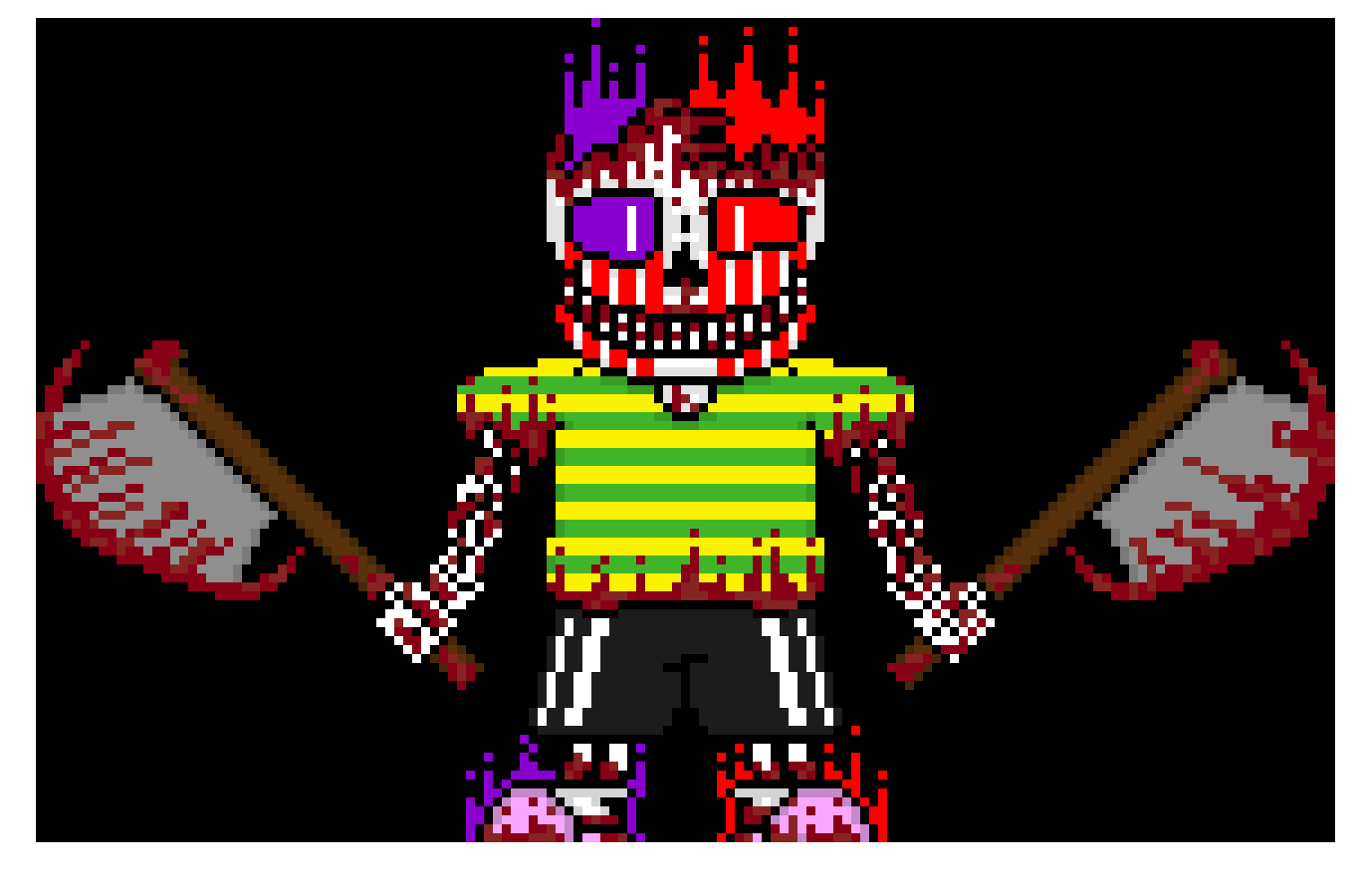 [e62f65] *lv increased to 101* heh *takes off his jacket and throws it onto the corpse* oo these bones will be handy *Reforms the bones into a axe* heh *Tps to [Insert Location here]*