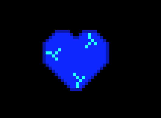 [9664c4] blue broken heart