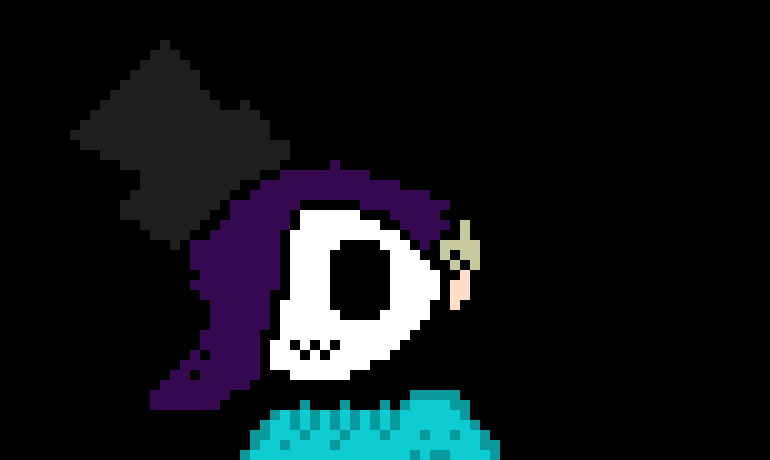 ..............*He starts to bring the knife closer and closer to him,slowly*