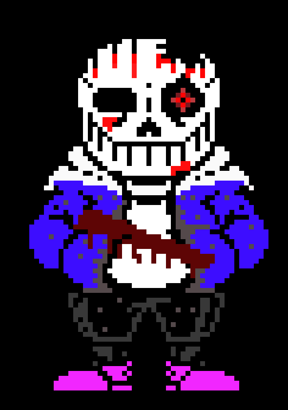 insanity horror sans colored