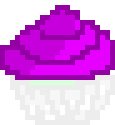 [9664c4] Purple Mint Cupcake