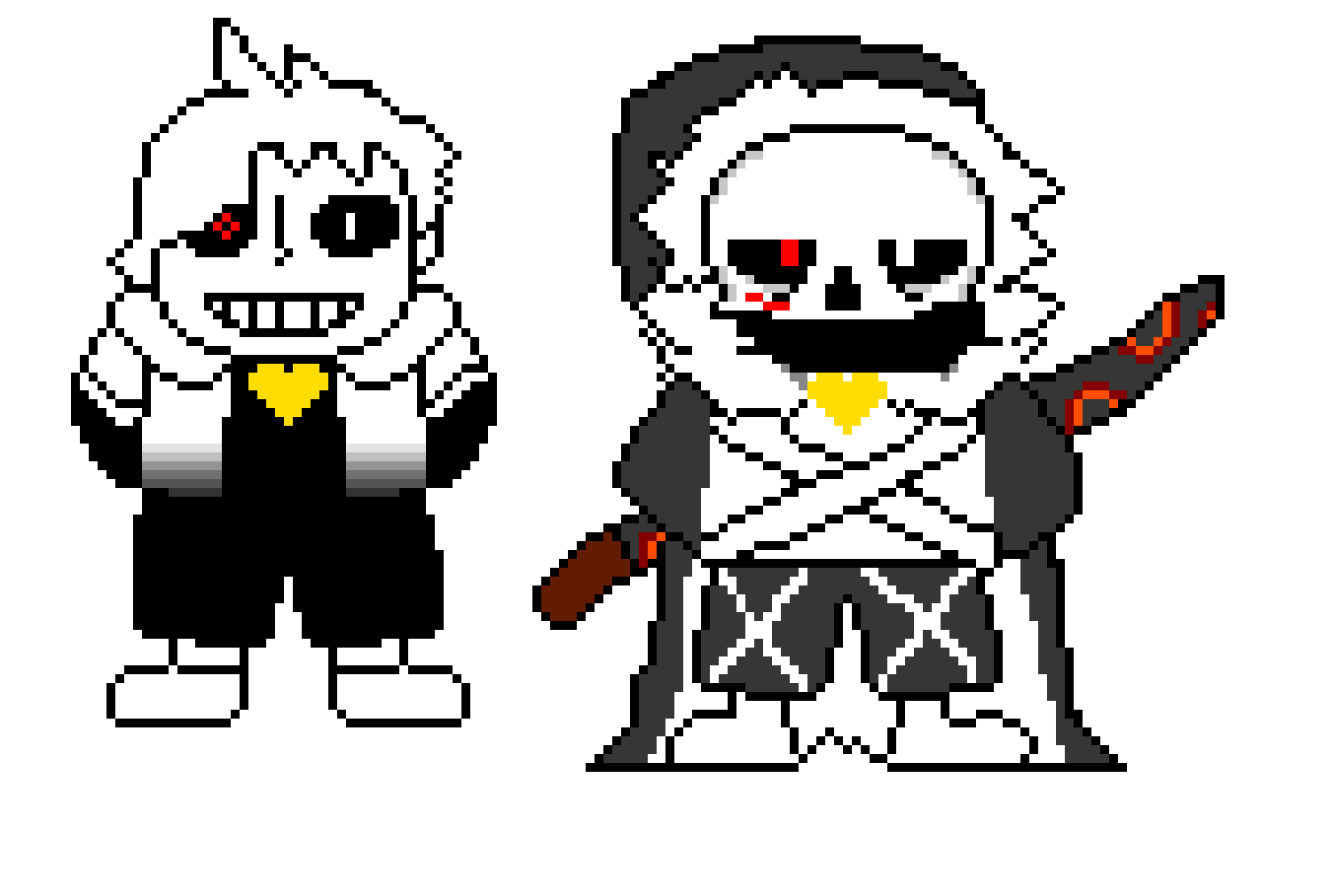 [9664c4] cross sans and cross chara