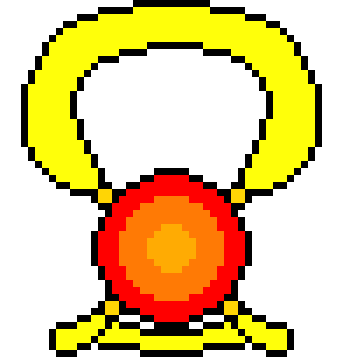 [9664c4] Pendant (red/yellow)