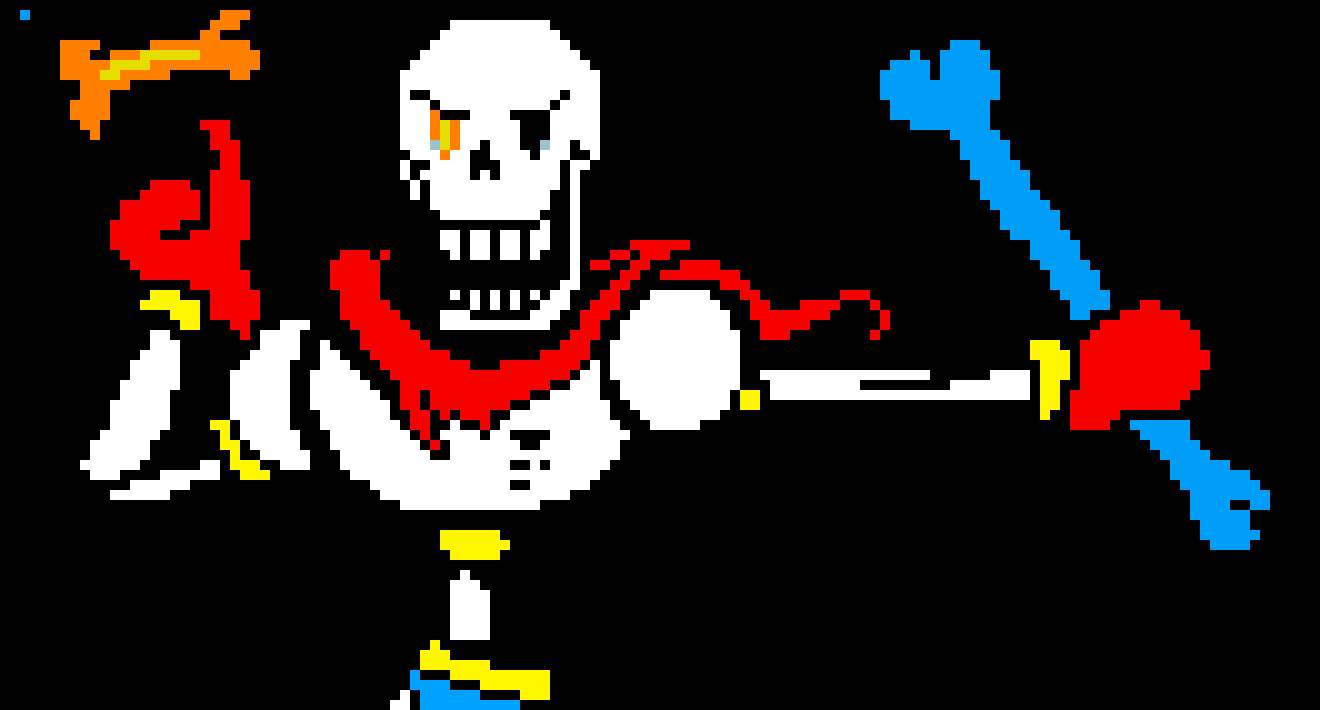 Undertale Genocide Papyrus sprite