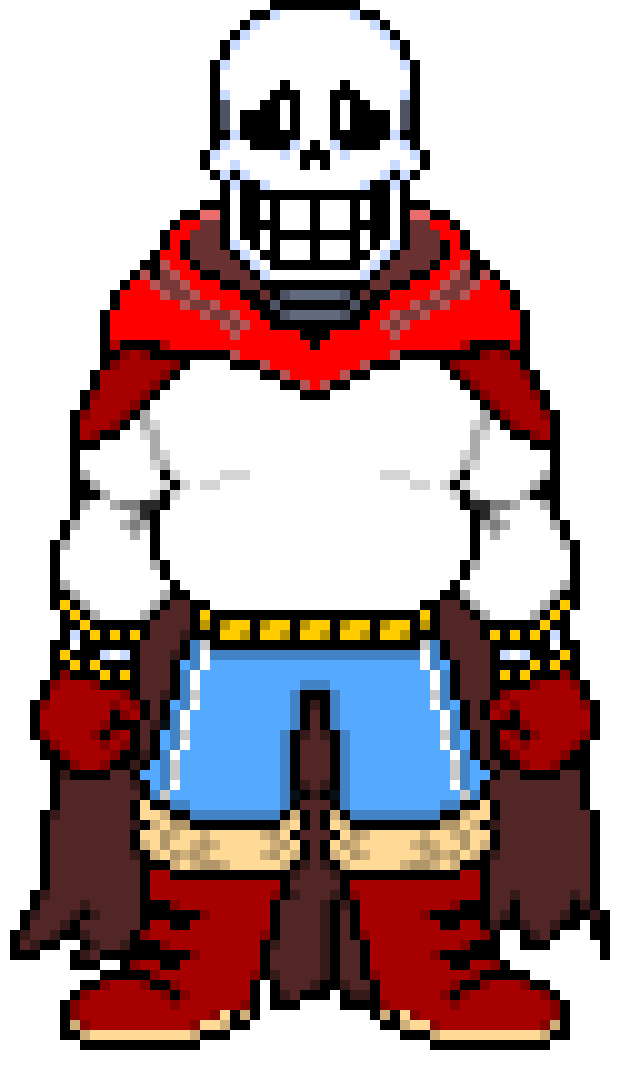 Comic Papyrus. transparent (saddened)