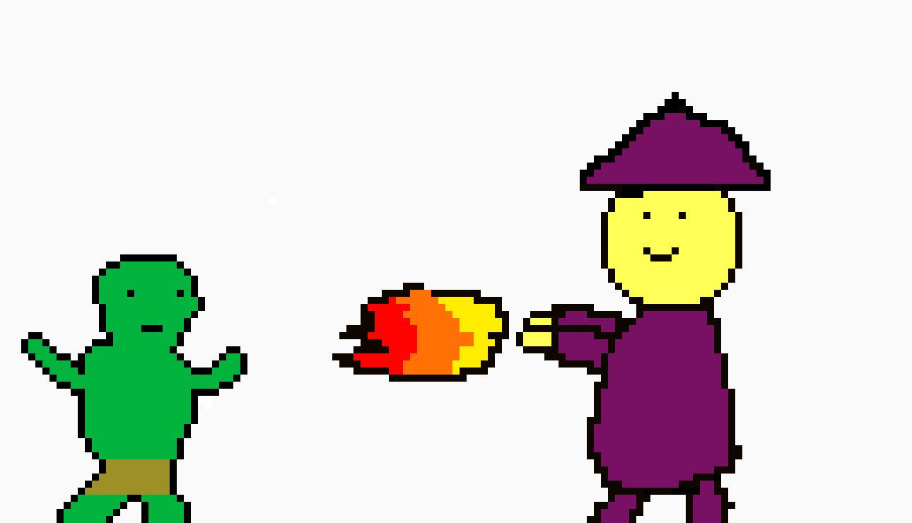 Wizard and goblin