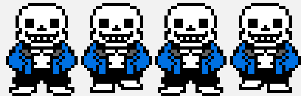 [ddc92f] UnderTale - Sans sprite sheet(isaac)