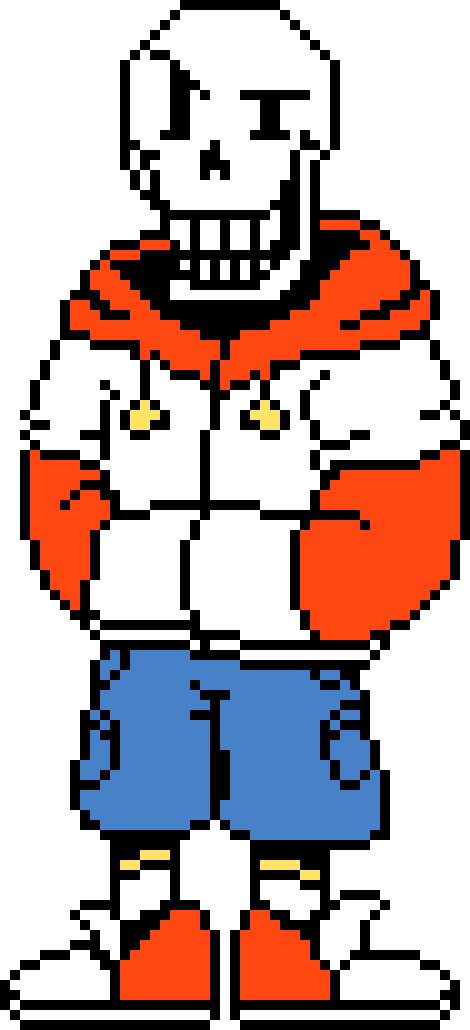 TS! Underswap Papyrus Battle Sprite.