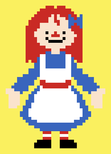 [a6724a] American Born Pixel Pattern