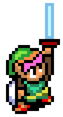 [58cc0a] Pixelated Link sprites