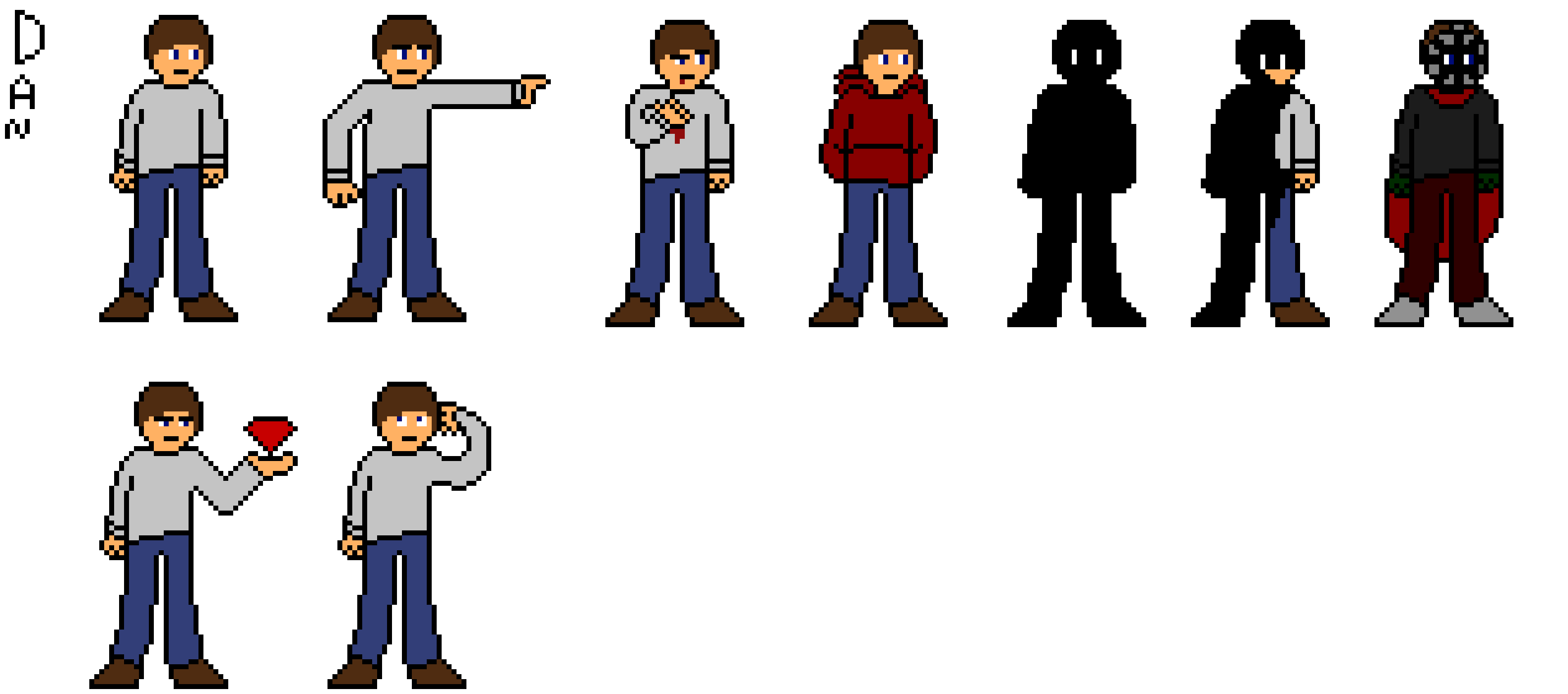 [d959ff] all the dan sprites so far