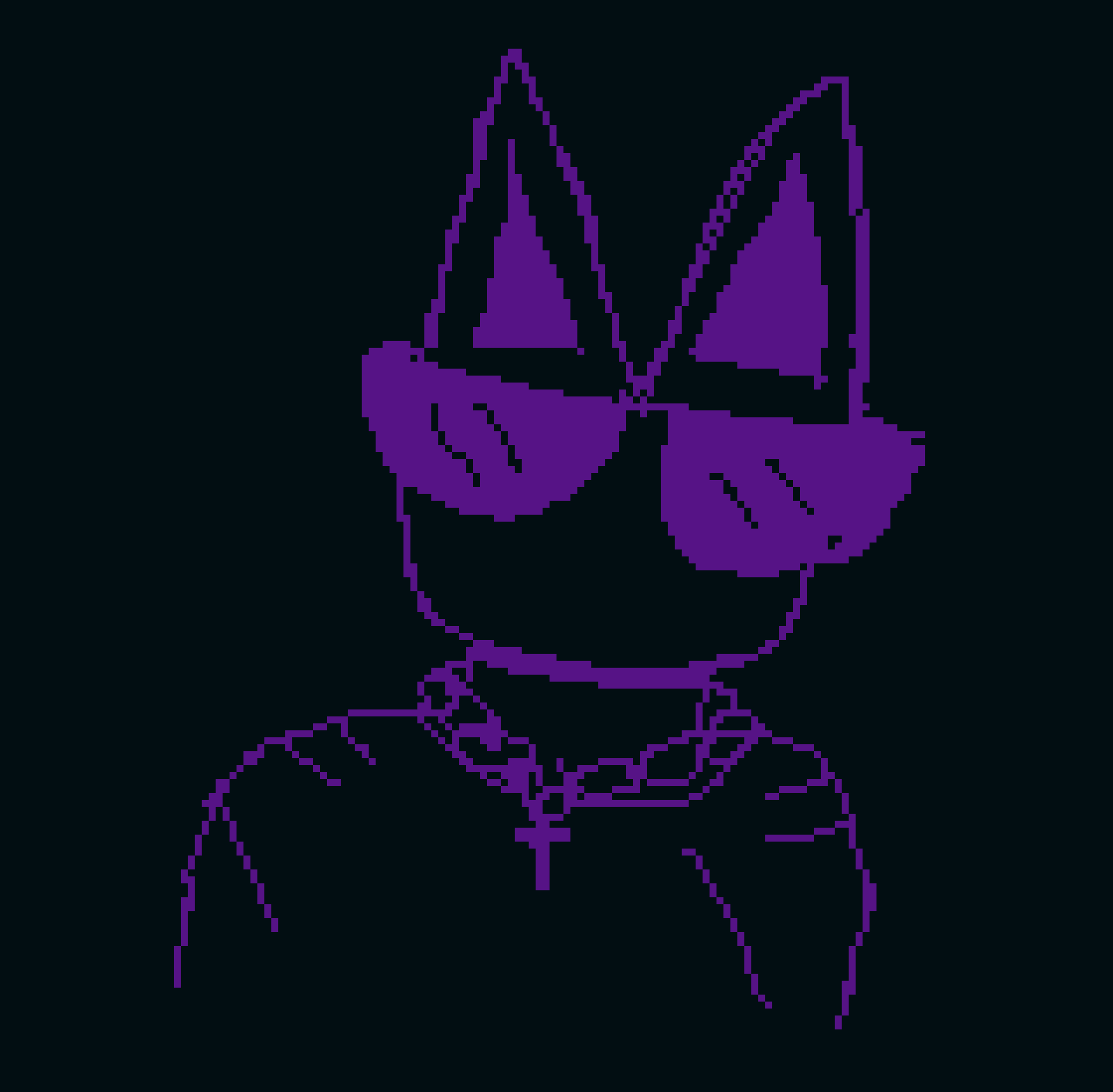 [8defd6] what does the purple splatter represent is someone shooting paintballs at you