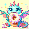 [f15231] cute_dragon_donut_1