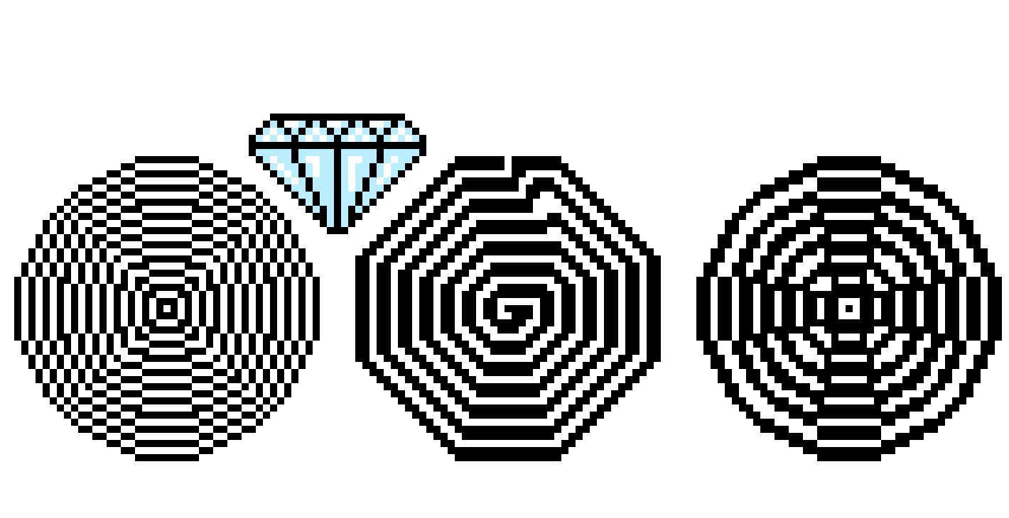 [9664c4] pixel op art