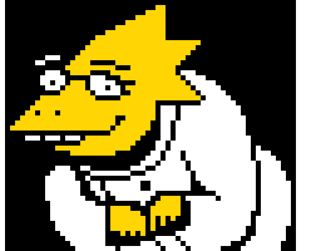 [9664c4] Undertale Alphys Sprite (colored)