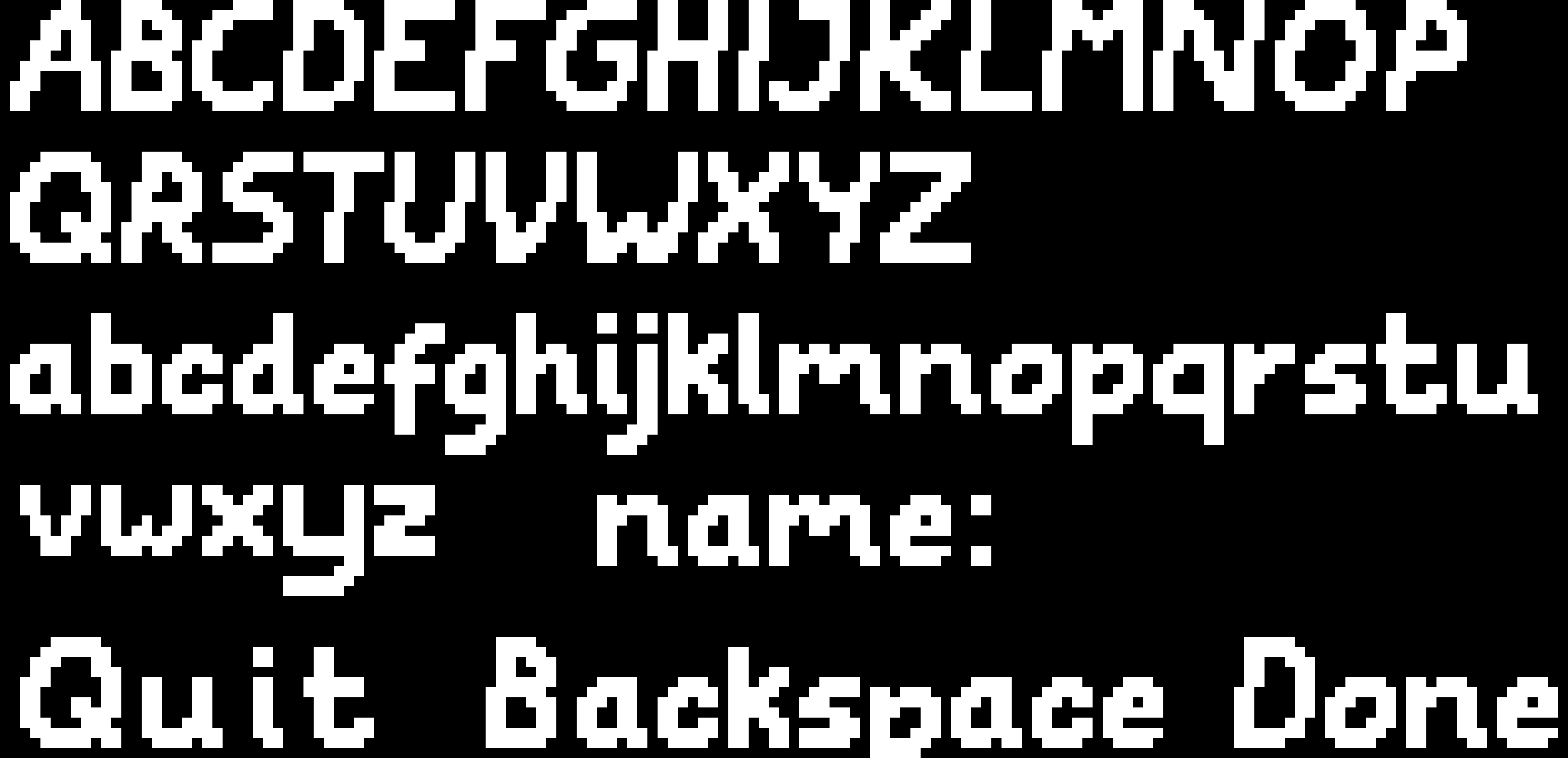 [9664c4] Undertale naming screen