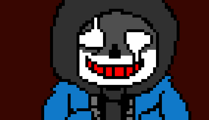 sits down in snowdin which is infected by the portal *