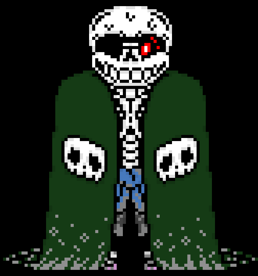 [57dac4] actually now to think of it, this Sans here could be your DustTale AU idea, looks like a ruler