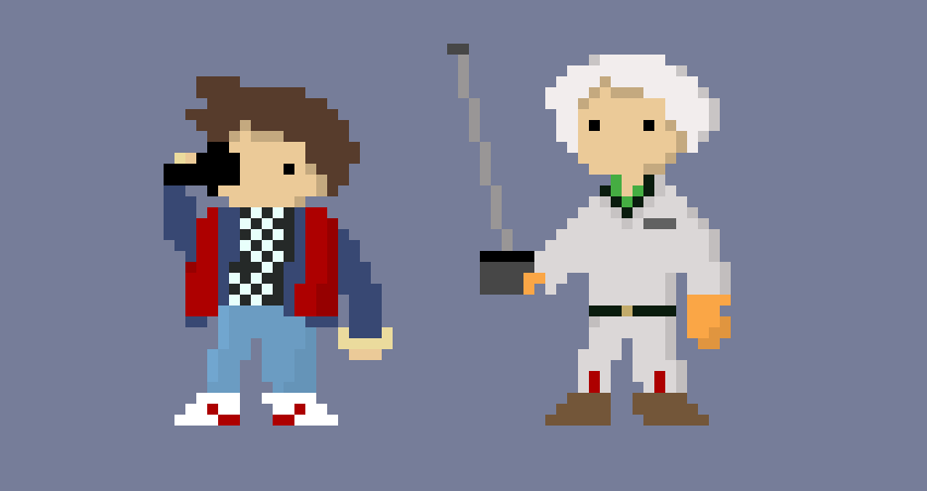 [8a41e4] bttf 1985 doc and marty