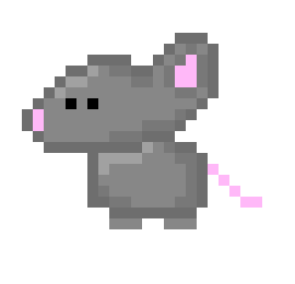 [5db675] Mouse With White Outline