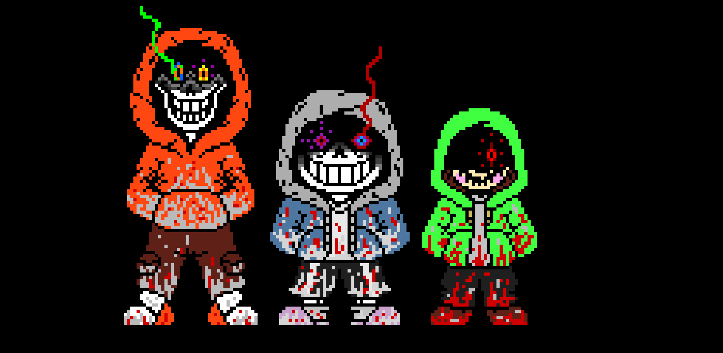 MAD Time Trio...Sans Papyrus and Chara
