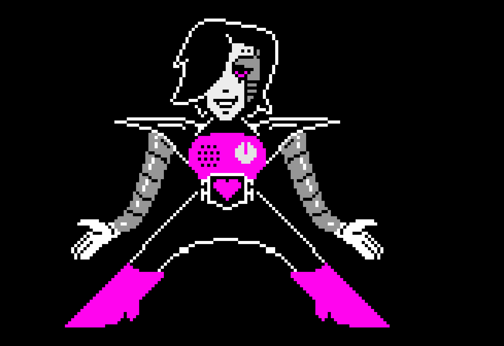 [ae61c8] Wait this appears to be a Mettaton from a different universe. How lucky for you viewers. More of me!