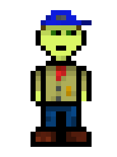[13860d] boyScout_stand