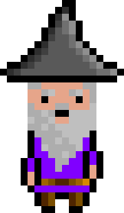 Pixel Wizard Purple