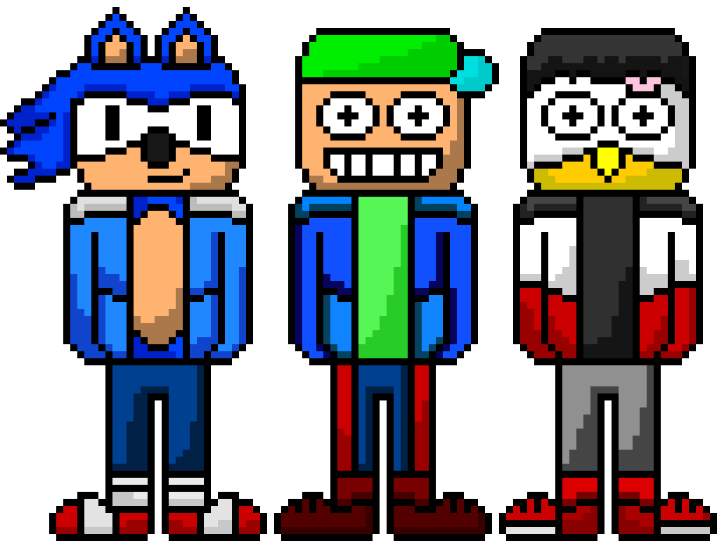Remastered and Shaded Memeland trio