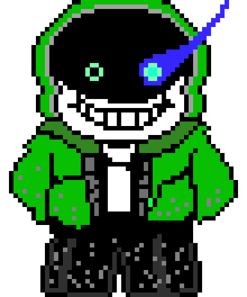 [fcae01] green Murder/Dust!Sans Sprite