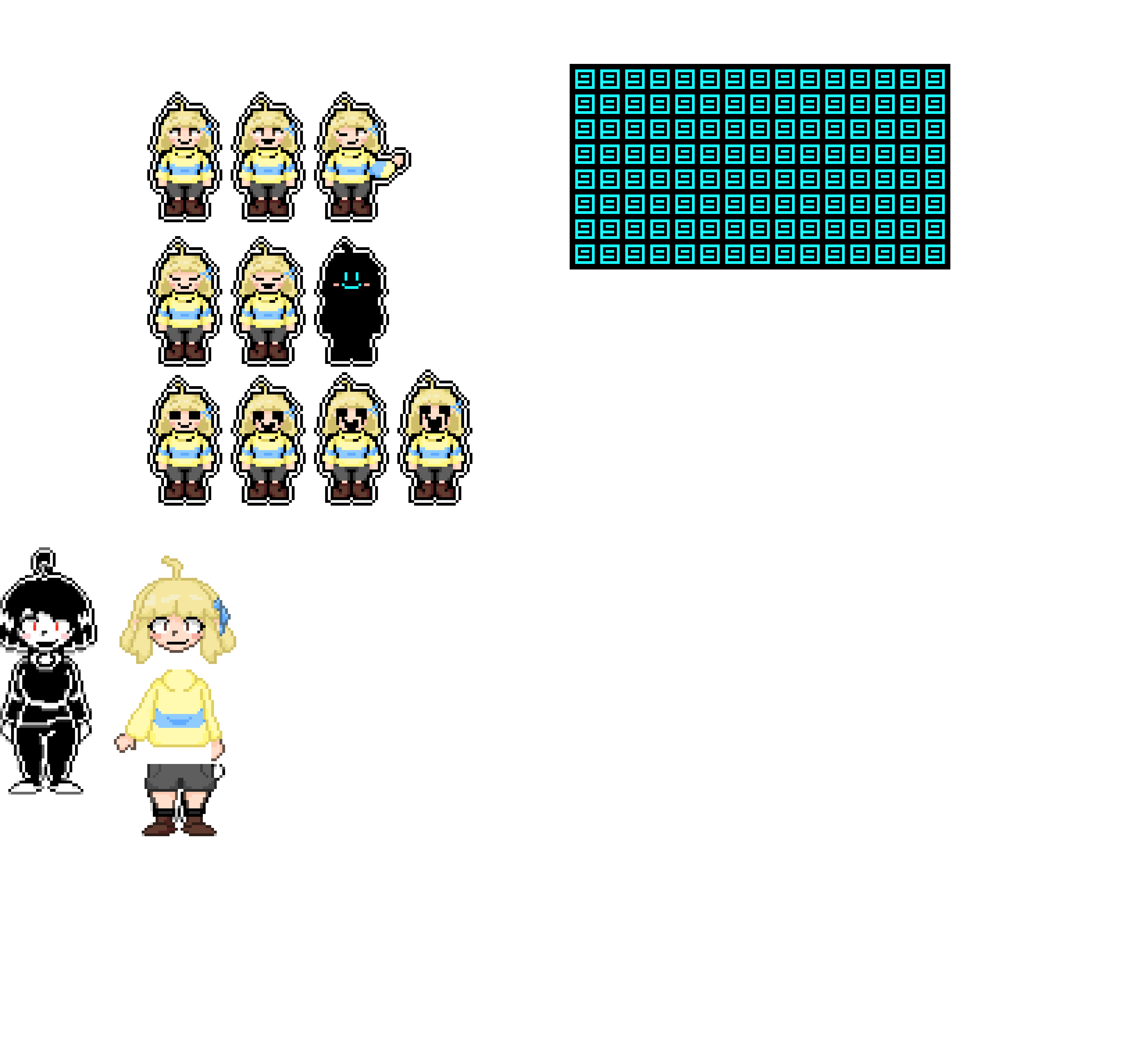 [b91914] Hazel DU Sprite Sheet Unfinished