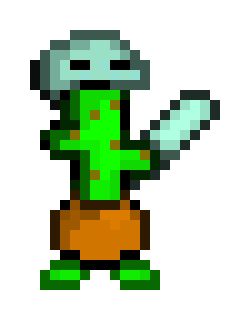 [6c6c8f] cactus with a sword