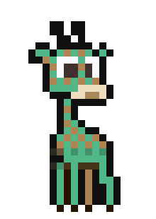 [e8fae6] Green Giraffe