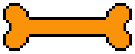 Undertale orange Bone Attack sprite