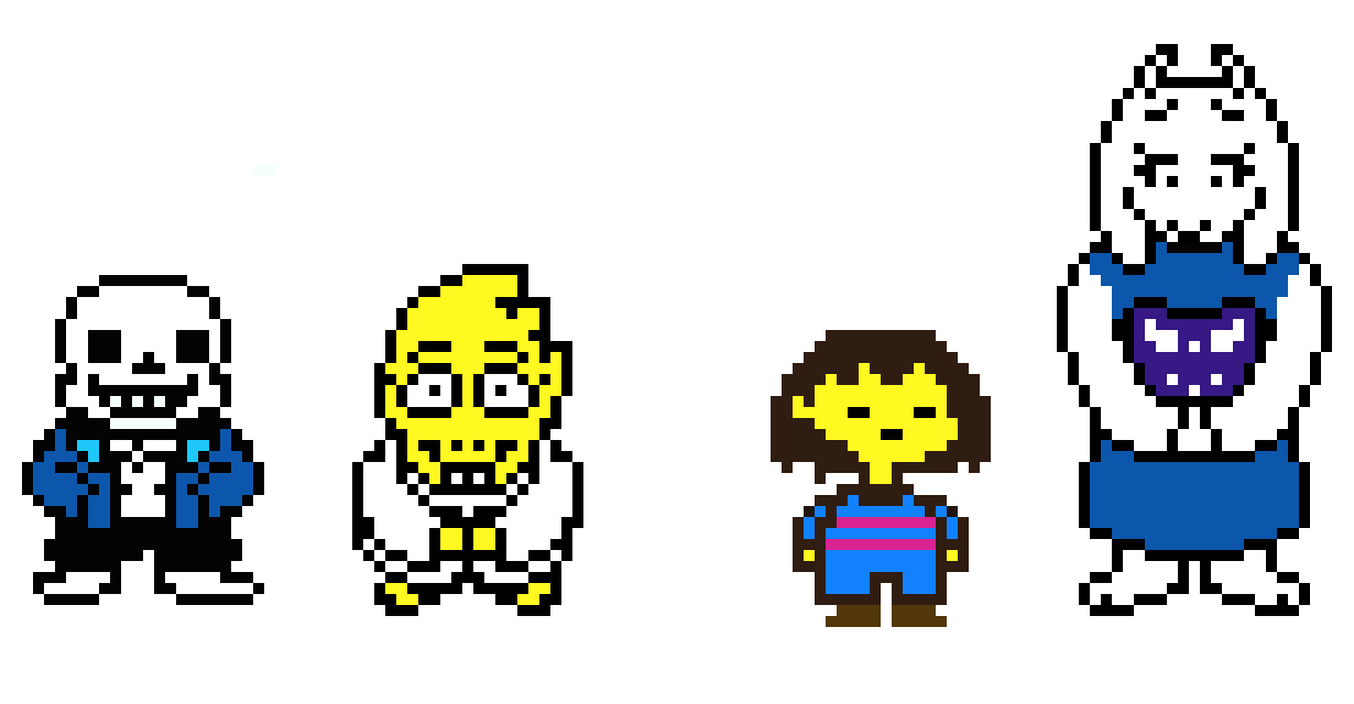 [9664c4] undertale characters part 1 (re-upload) :(