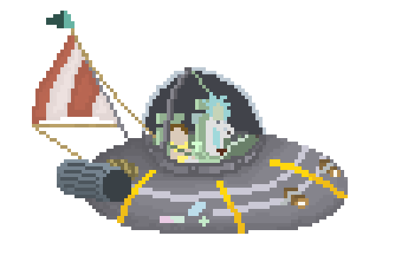 [9664c4] rick and morty spaceship