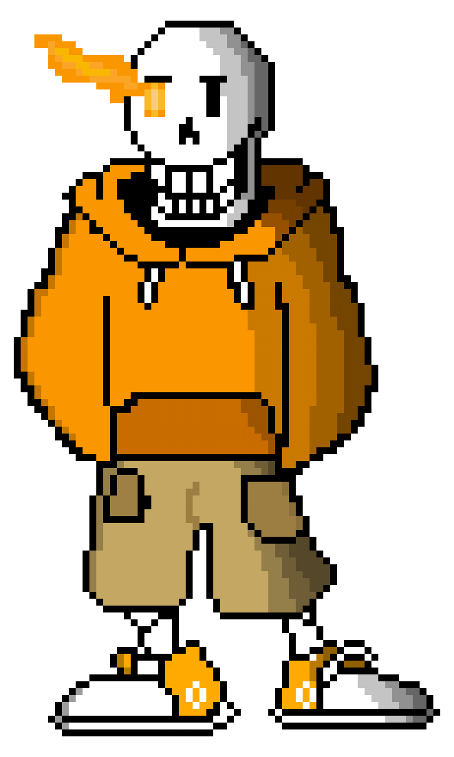 [9664c4] Underswap Bad Time Papyrus Colored Battle Sprite