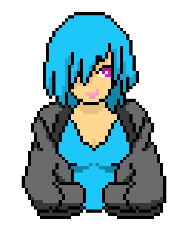 Emo Girl-blue 