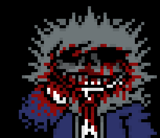 [57dac4] hmm, maybe i can sneak into that one place again *teleports near them* [oh, that rainbow one is a perfect target] *he would summon his axe and lunge at Ink, attempting to slice him in half*