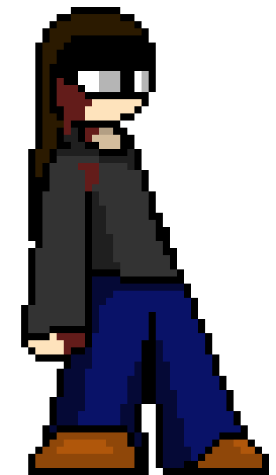 [e22b6a] *He looks over at the wall, hearing voices somewhere amongst the sewers, but doesn't move. The only thing that does move was his eyes.*