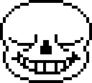 [1bf20e] Sans Head Sprite (Closed Eyes)