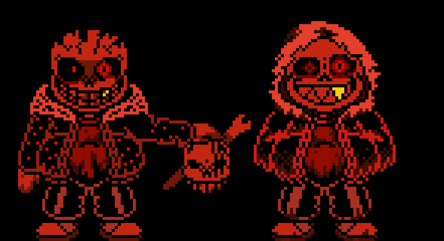 [d082ec] Mirrored Psychopathy phase 2 (couldn't find a sprite that looked like the mirrored insanity dust sans phase 2 sprite but underfell)